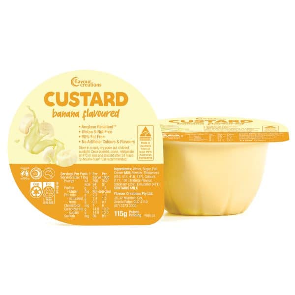 Flavour Creations Custard Banana Flavoured - Banana Flavoured Custard - Flavour Creations