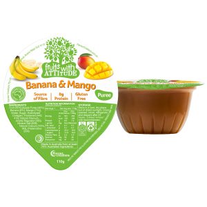 P655 06 Banana Mango cup - Living Well Nutrition - Flavour Creations