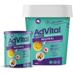 AdVital Cans and Pail - Living Well Nutrition - Flavour Creations