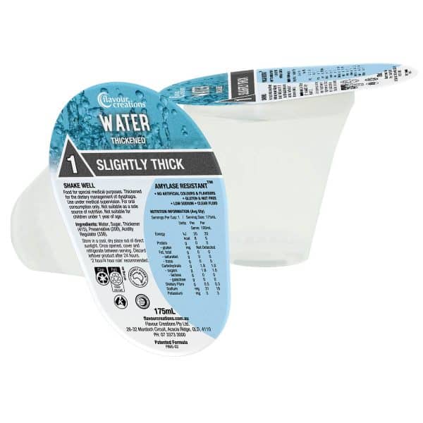 Flavour Creations Water Thickened Level 1 - Slightly Thick Level 1 - Mixed 24 Pack - Flavour Creations